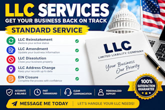 do llc reinstatement amendment dissolution address change and ein closure