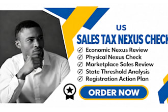perform US sales tax nexus analysis for shopify and amazon sellers