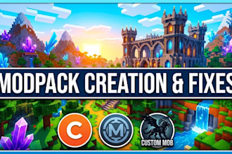 create, fix and optimize minecraft modpacks, cobblemon servers