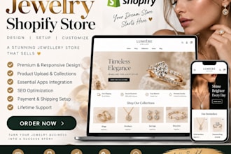design shopify jewelry store jewelry website jewellery ecommerce store