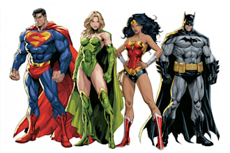 comic book illustration with comic book illustrator