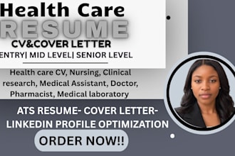 write healthcare surgeon, pharmacy, medical, clinical, practitioner resume
