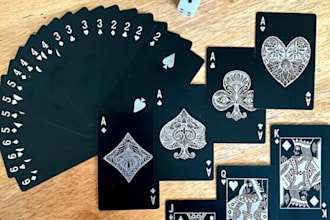 design custom playing cards, poker cards, card games and card decks