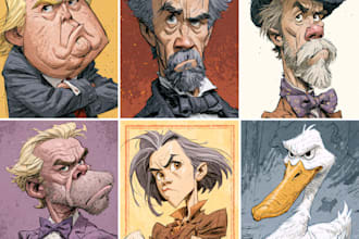 create a custom caricature cartoon