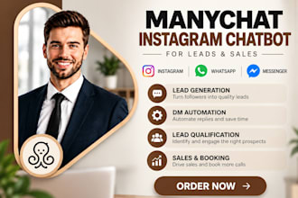 build manychat instagram chatbot for leads and sales
