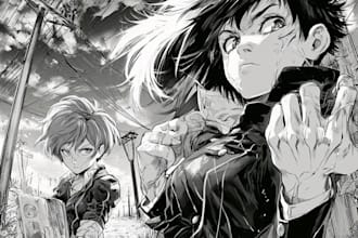 draw anime manga page nsfw comic book illustration