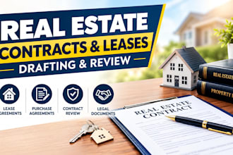 draft or review real estate contracts, lease agreements and legal documents