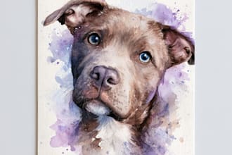 draw custom cartoon pet portraits of dogs cats or any pets