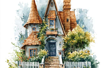 create home portrait watercolor art from photo
