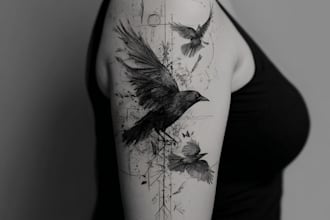 design a modern and minimalist tattoo design