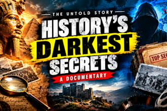 design eye catching news and documentary thumbnails