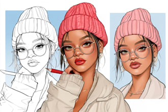 do cartoon caricature for you