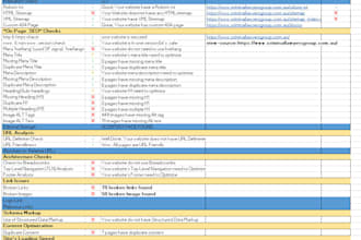 do advance website audit report