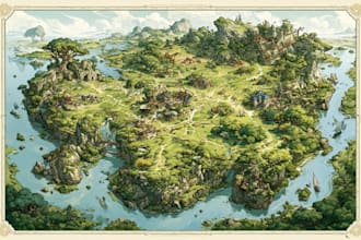 make unique map illustrations
