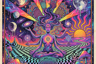 design a psychedelic poster