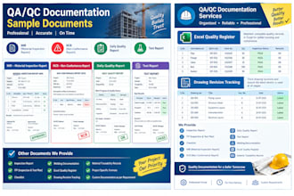 provide professional QA qc documentation services