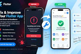 fix flutter app bugs errors and crashes on android and ios