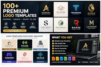 create professionnelle graphic design and business logo