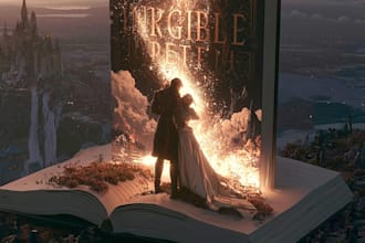 design a unique romantic fiction cover for your book