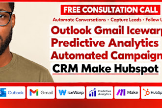 outlook gmail icewarp predictive analytics automated campaigns CRM make hubspot