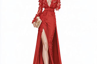 draw a fashion illustration