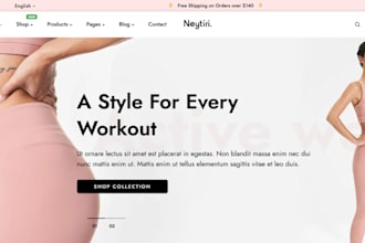 design a shopify clothing brand website, shopify clothing store or shopify store