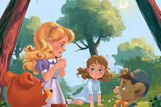 draw illustrations for children book