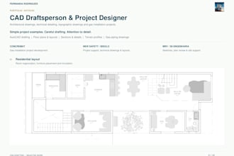 draw autocad floor plans sections and technical details