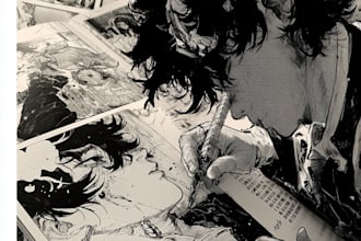 manga page , comic page ,nsfw comic and manga illustration