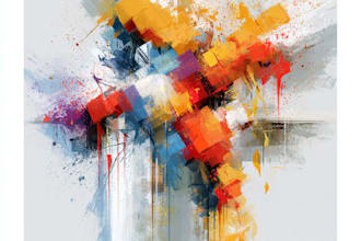 abstract painting art or color abstract art