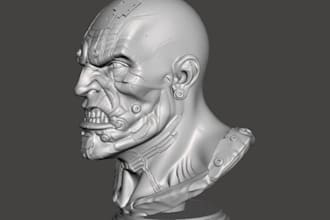 model high detail statues for 3d printing,fantasy, miniature,horror collectibles