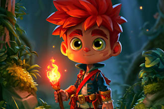 draw 2d game character or 2d game character