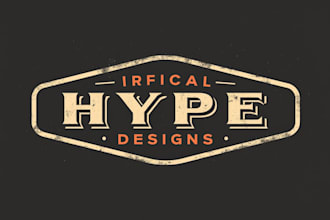 do make new style hype designs vintage logo design with unlimited revisions