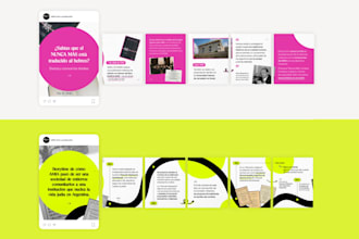 design professional arabic linkedin posts and carousels
