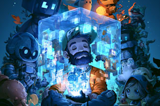 create concept art and steam capsule art