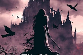 draw and design book cover art for you