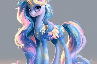 create professional pony character art from your idea
