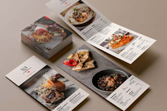 design modern restaurant menu, menu board, food flyer, digital menu