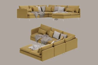 design ikea interiors with floor plans, 3d renderings and shopping list