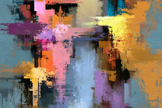 paint digital abstract art works