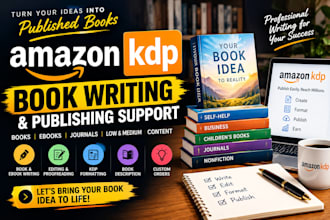 write a professional amazon KDP book, ebook, or manuscript