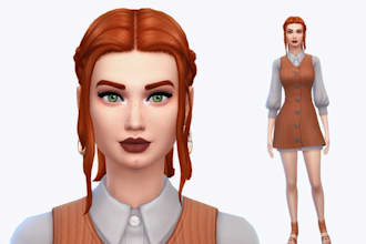 create a custom sim with cc in the sims 4