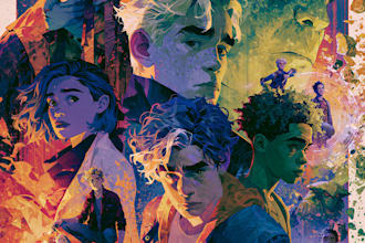 draw illustration, comic book, album cover, and fan art