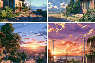 make you cinematic anime with animated background