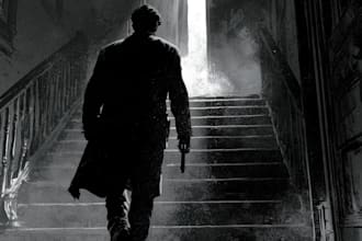 draw dark noir comic illustration and dark fantasy art