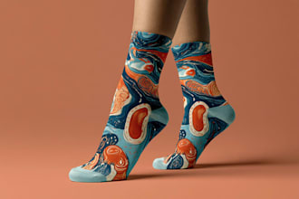 design custom and unique socks design