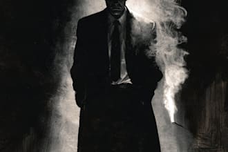 do noir, horror and dark comic book art and illustrations