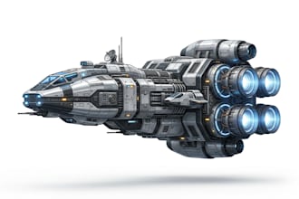 design spaceships and sci fi vehicles