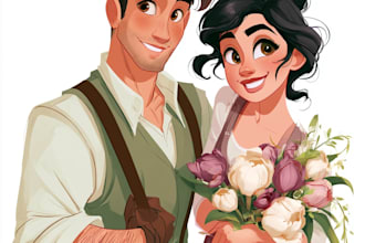 do disney cartoon portrait