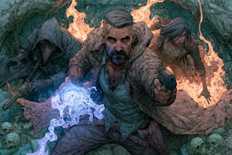 draw a cover art or comic cover art